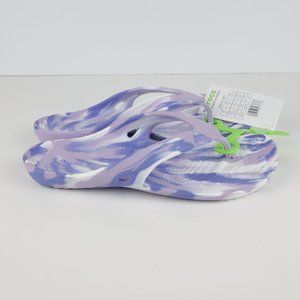 Crocs Womens Size 7 Kadee II Marbled Flip 208331-5PT Purple New With Tags 1258